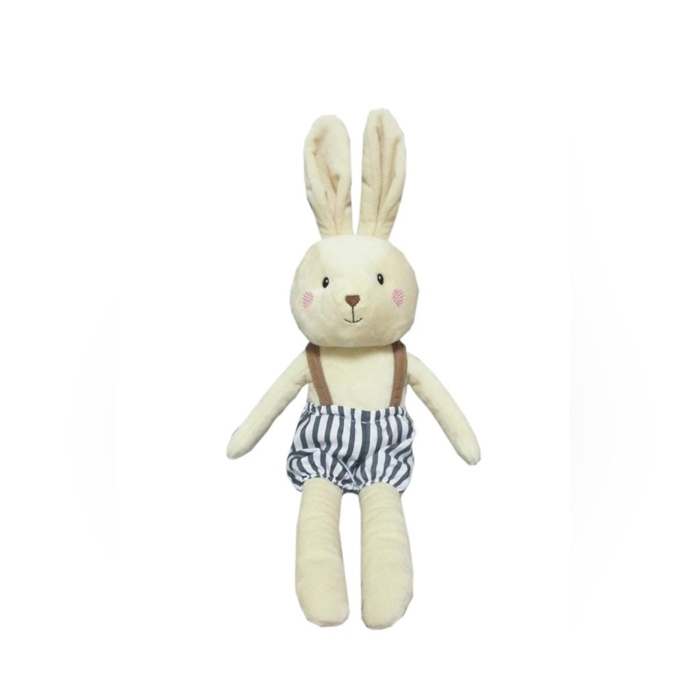 Spark Create Imagine Cream Bunny Plush Toy with rattle inside -New with tag